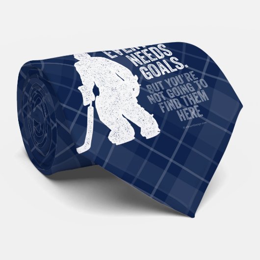 Cravate Tous ont besoin de buts (Hockey) (Roulé)