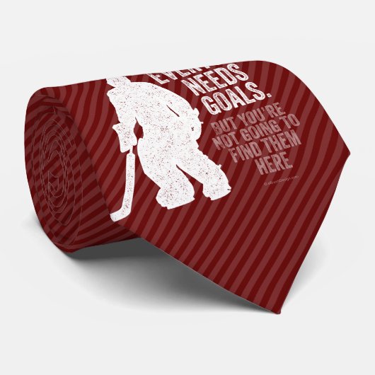 Cravate Tous ont besoin de buts (Hockey) (Roulé)