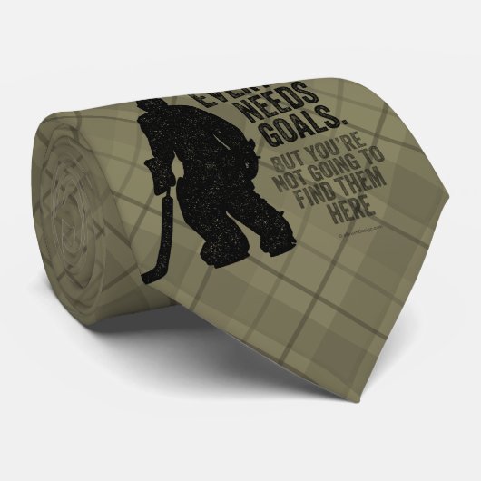 Cravate Tous ont besoin de buts (Hockey) (Roulé)