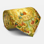 CRAVATE TOUT LE CIEL D'ANGES DE JOUR DE SAINTS (Roulé)