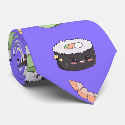 Cravate Tout sur-impression (Roulé)