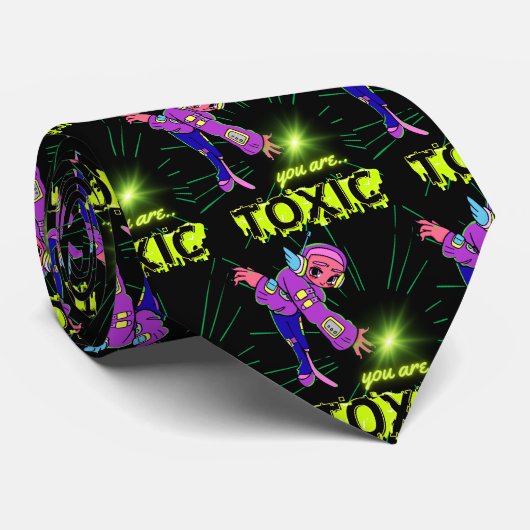 Cravate toxique d'anime (Roulé)