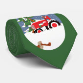 Cravate Tracteur pour Noël (Roulé)