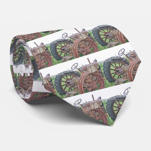 Cravate Tracteur rouillé (Roulé)