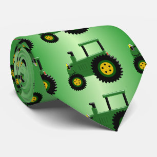 Cravate Tracteur vert