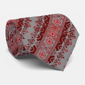 Cravate Tradition de la frontière des broderies ethniques (Roulé)