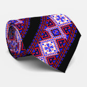 Cravate Tradition de la frontière des broderies ethniques  (Roulé)