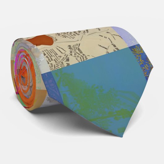 Cravate Traditional Patchwork Geometric Pattern (Roulé)