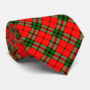 Cravate traditionnelle de Noël Tartan