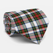 Cravate traditionnelle Stewart robe Tartan Plaid (Roulé)
