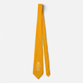 Cravate Traffic Yellow Background Keep Calm And Your Text (Devant)