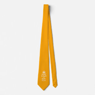 Cravate Traffic Yellow Background Keep Calm And Your Text