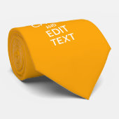 Cravate Traffic Yellow Background Keep Calm And Your Text (Roulé)