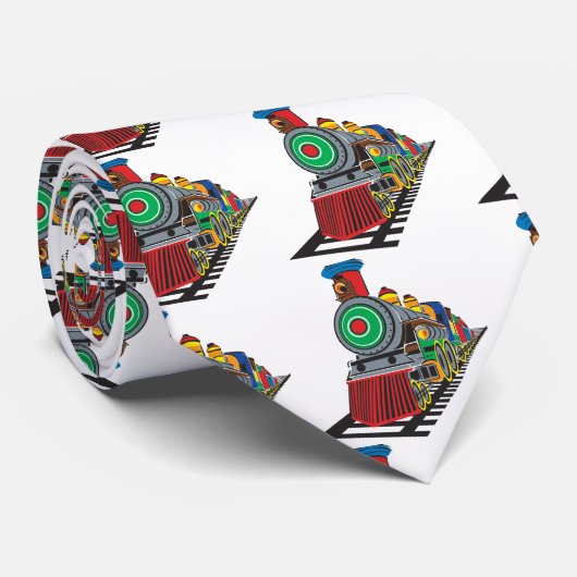 Cravate Train de Choo Choo (Roulé)