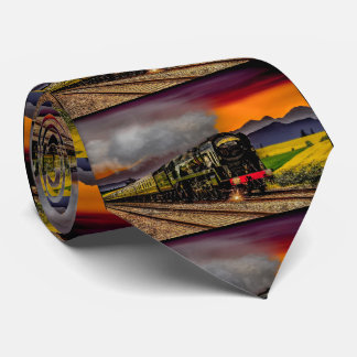 Cravate Train Scene Necktie