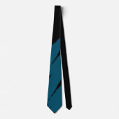 Cravate Trait de pinceau Ming moderne fond noir (Devant)