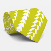 Cravate Trance Party - Banana Jaune et Blanc (Roulé)