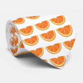 Cravate Tranche de fruit orange (Roulé)