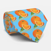 Cravate Tranche orange et orange (Roulé)