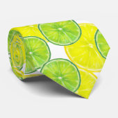 Cravate Tranches de chaux et de fruits de citron (Roulé)