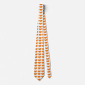 Cravate Tranches de fruits orange (Devant)