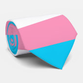 Cravate Transgender Flag | LGBTQIA+ Pink, Blue and White (Roulé)