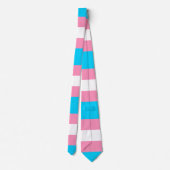 Cravate Transgender Flag | LGBTQIA+ Pink, Blue and White (Dos)