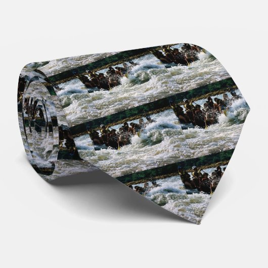 Cravate Transporter de l'eau blanche (Roulé)