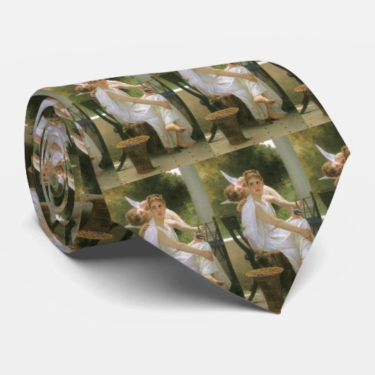 Cravate Travail interrompu par Bouguereau, Angel Portrait (Roulé)