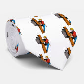 Cravate Travailleur électrique d'électricien de monteur de (Roulé)