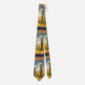 Cravate Travel Mexique chic ville de cactus désert (Devant)