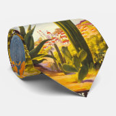 Cravate Travel Mexique chic ville de cactus désert (Roulé)