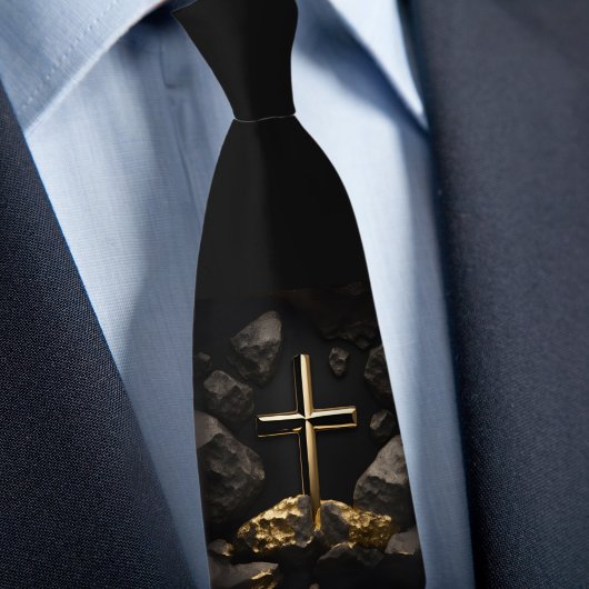 Cravate Traverser Sur Un Rocher