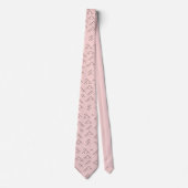 Cravate Tree diagram tie - pink and black (Devant)