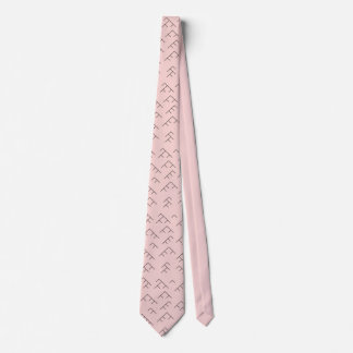 Cravate Tree diagram tie - pink and black