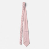 Cravate Tree diagram tie - pink and black (Dos)