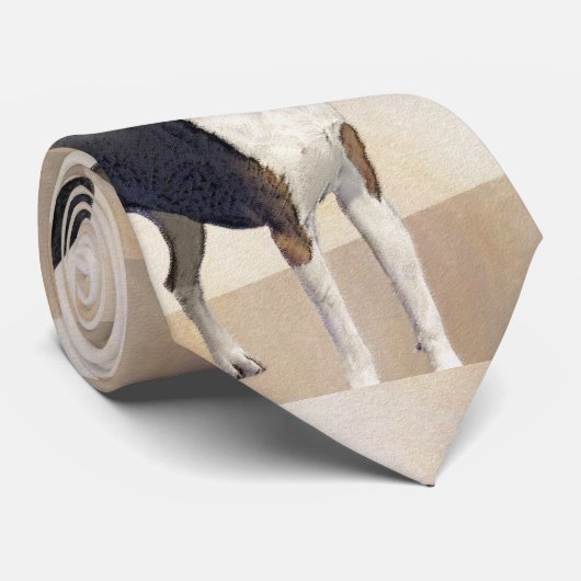 Cravate Treeing Walker Coonhound Peinture - Art original (Roulé)