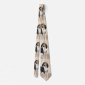 Cravate Treeing Walker Coonhound Peinture - Art original (Dos)