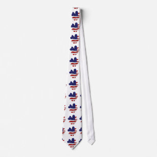 Cravate Trèfle à quatre feuilles du drapeau américain