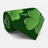 Cravate Trèfle irlandais chanceux (Roulé)