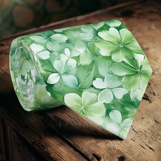 Cravate Trèfle Vert Saint-Patrick