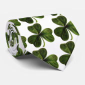 Cravate Trèfles 3-Leaf verts (Roulé)