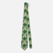 Cravate Trèfles de la Saint-Patrick et nœuds celtiques ent (Devant)