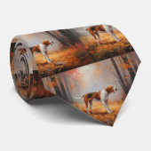 Cravate Trekking Walker Coonhound à l'automne Feuilles aut (Roulé)