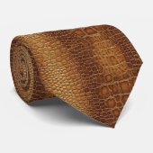 Cravate Trendy Anniversary Gift Ideas Crocodile Skin  (Roulé)