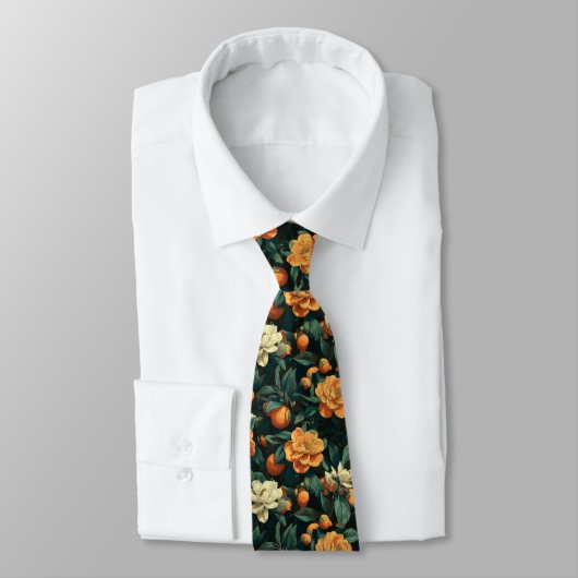 Cravate Trendy Best Man Gardenias Flower (Attaché)