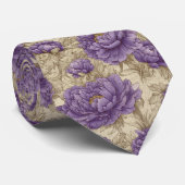 Cravate Trendy Best Man Peonies (Roulé)