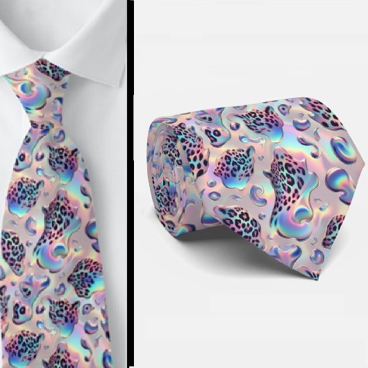 Cravate Trendy & Bold | Opal Leopard Print Necktie