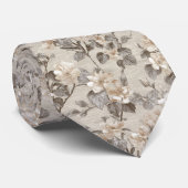 Cravate Trendy Dad Gifts Gardenias (Roulé)