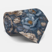 Cravate Trendy Fathers Day Gardenias Flower (Roulé)